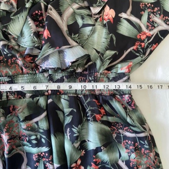 Johanna Ortiz x H&M Flounce Ruffled Floral Orchid H&M DRESS size medium - Picture 4 of 5